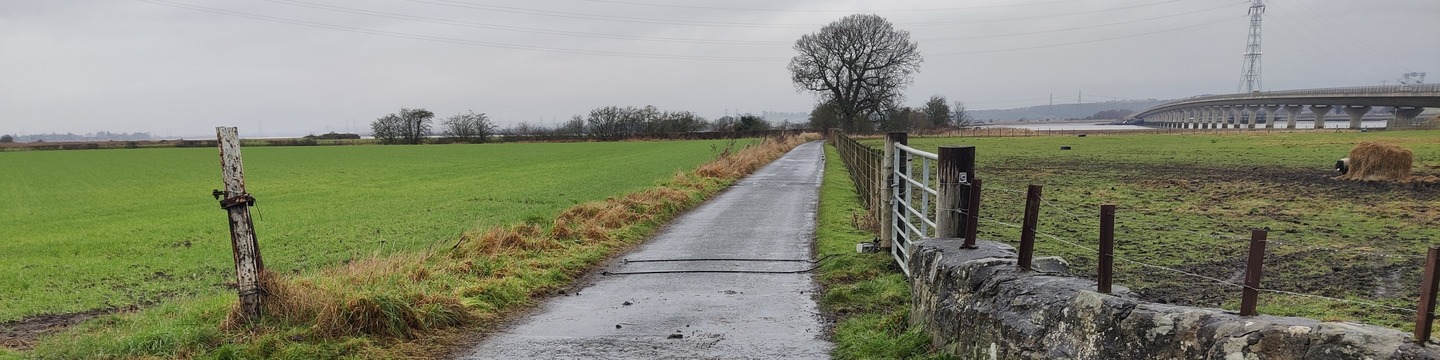 Picture of Airth / Higgins Neuk route on a rainy day