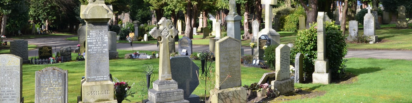 Cemetery with Headstones