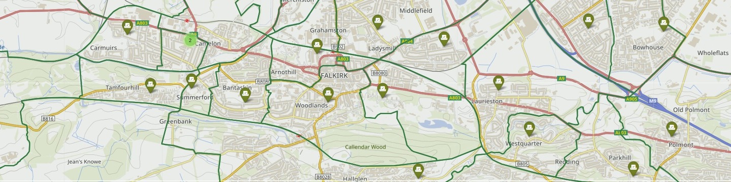 Extract from map of polling places