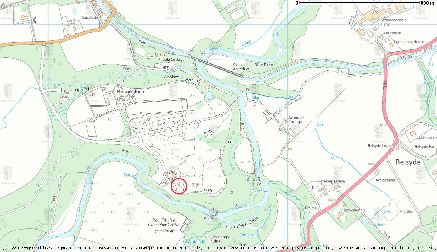 Muiravonside Play Area Map